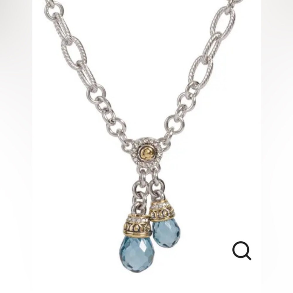 John Medeiros Briolette Collection Double Drop Necklace